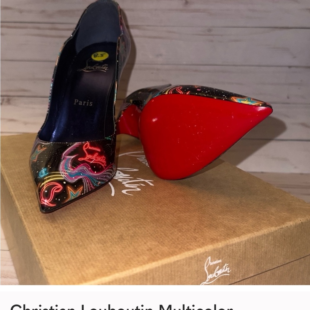 Christian Louboutin Black and Red Heels